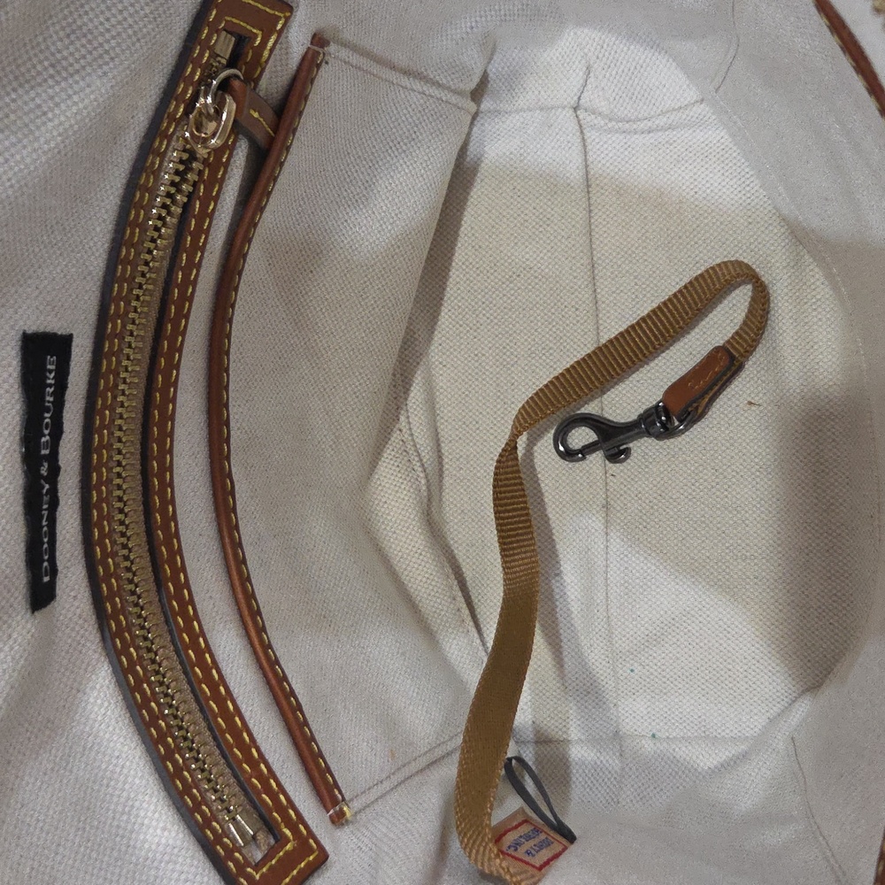 🤍🔹️Dooney & Bourke🔹️ Pebble Grain Small Zip leather Crossbody Bag Wallet Set - Picture 13 of 14